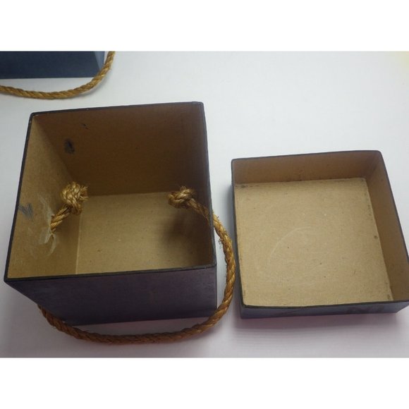 Vintage Western Nesting Boxes Red Blue Branding Iron Design Lot 3 - Picture 8 of 11